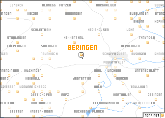 map of Beringen