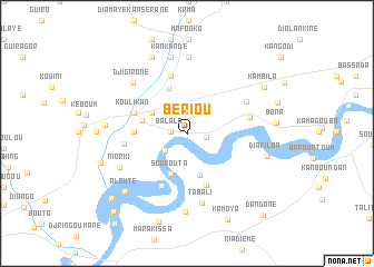 map of Bériou