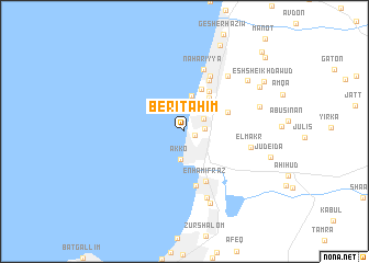 map of Berit Aẖim