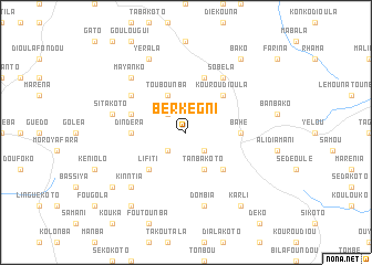 map of Berkégni