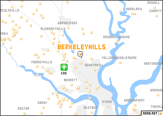 map of Berkeley Hills