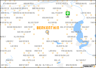 map of Berkenthin