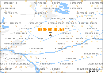 map of Berkenwoude