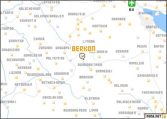 map of Bérkon