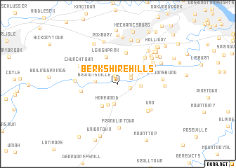 map of Berkshire Hills
