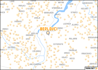 map of Berlovci