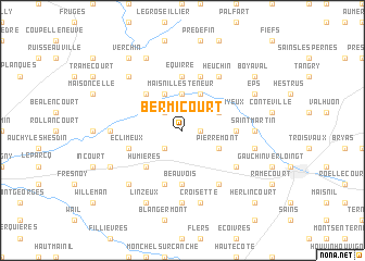 map of Bermicourt