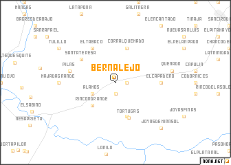 map of Bernalejo