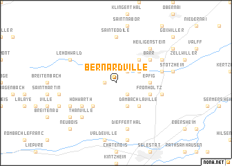 map of Bernardvillé