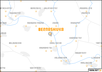 map of Bernashivka