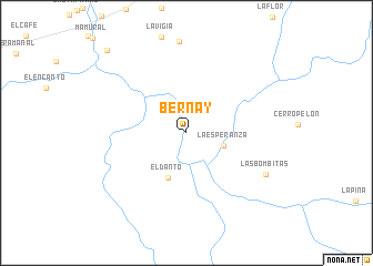 map of Bernay