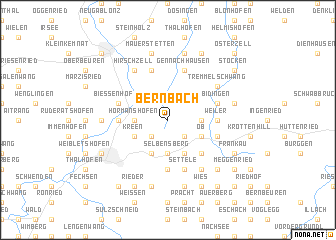 map of Bernbach