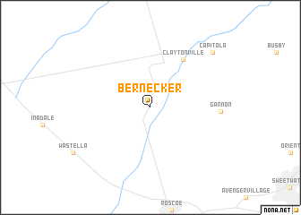 map of Bernecker