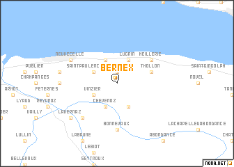 map of Bernex