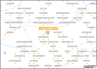 map of Bernichou