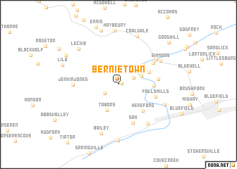 map of Bernietown