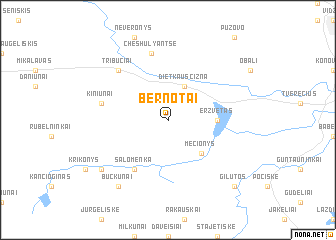 map of Bernotai