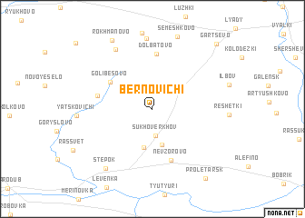 map of Bernovichi
