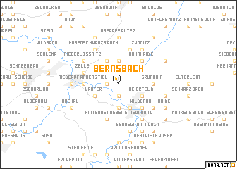 map of Bernsbach