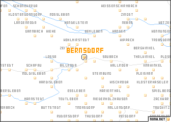map of Bernsdorf