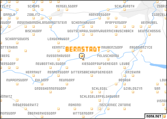 map of Bernstadt