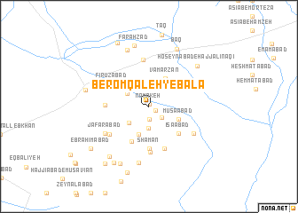 map of Berom Qal‘eh-ye Bālā