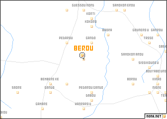 map of Bérou