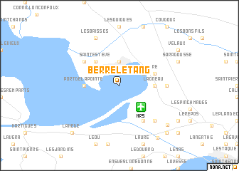 map of Berre-lʼÉtang