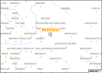 map of Berrieux