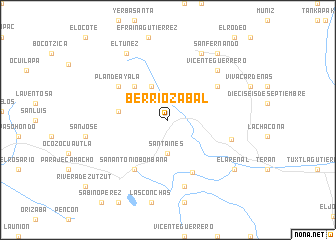map of Berriozábal