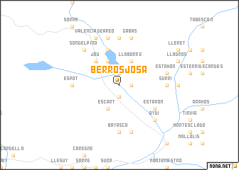 map of Berrós-Josa