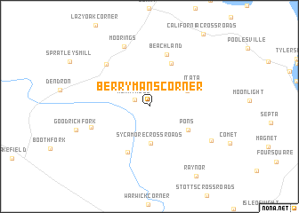 map of Berrymans Corner