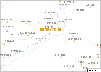 map of Berrytown