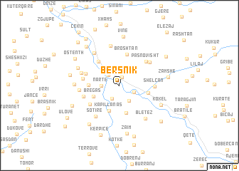 map of Bërsnik