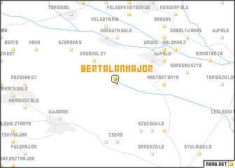 map of Bertalanmajor