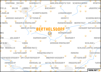 map of Berthelsdorf