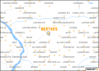 map of Berthes