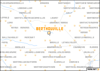 map of Berthouville