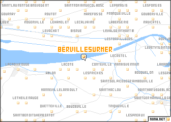 map of Berville-sur-Mer