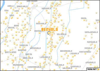 map of Berwāla