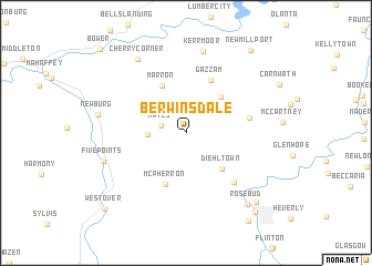 map of Berwinsdale