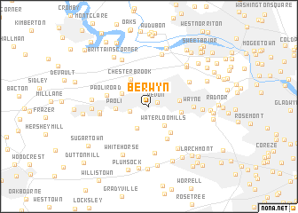 map of Berwyn