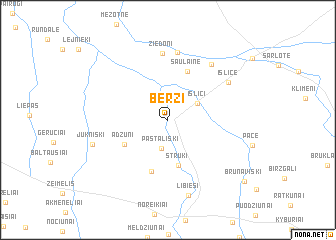 map of Bērzi