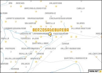 map of Berzosa de Bureba