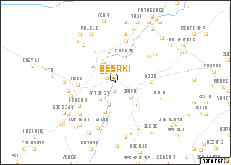 map of Besaki