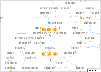 map of Besakoa