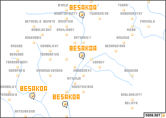 map of Besakoa