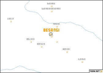 map of Besangi