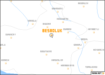 map of Beşbölük