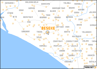 map of Be Seke